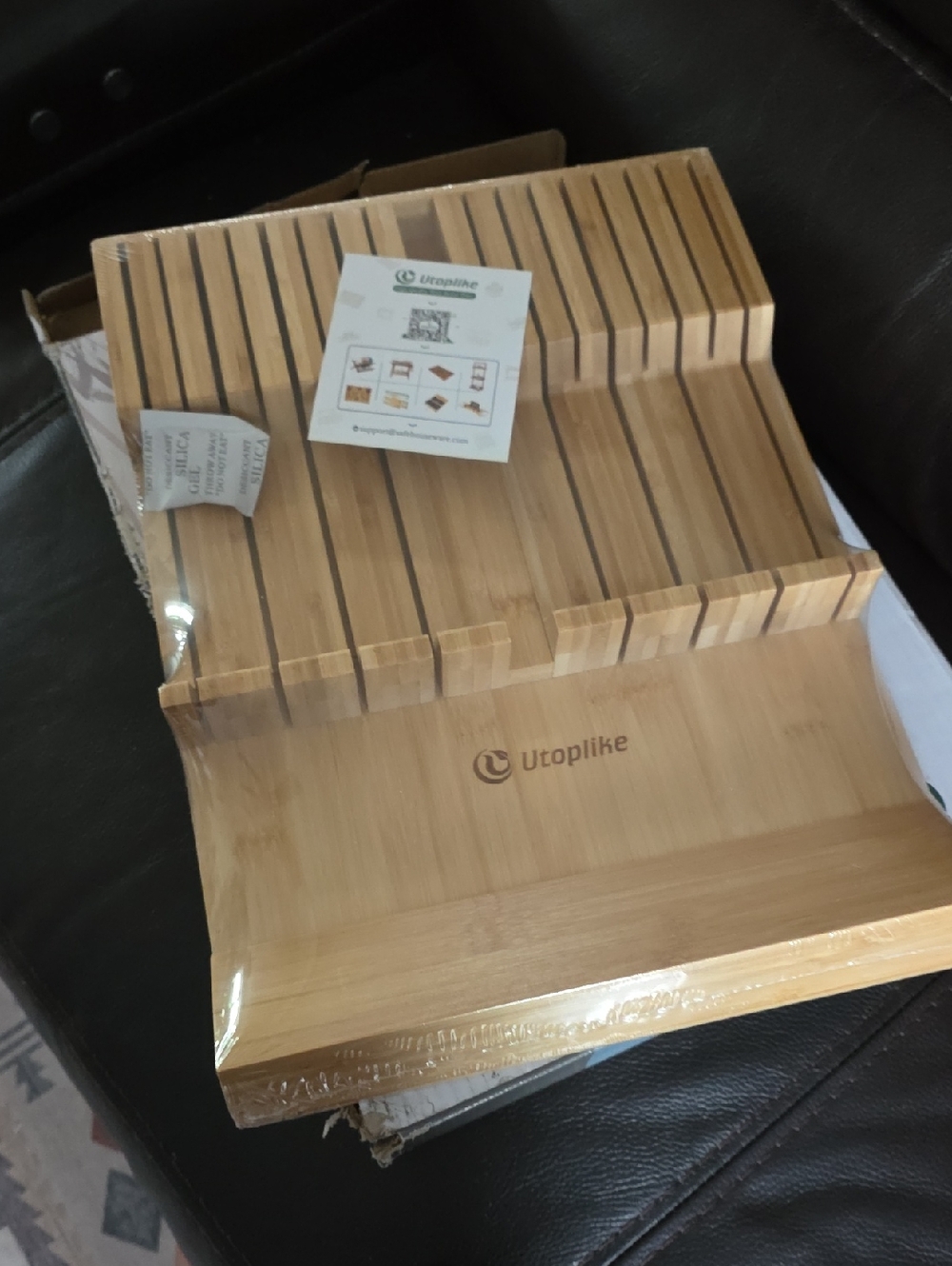 NEW Bamboo Knife Organizer
